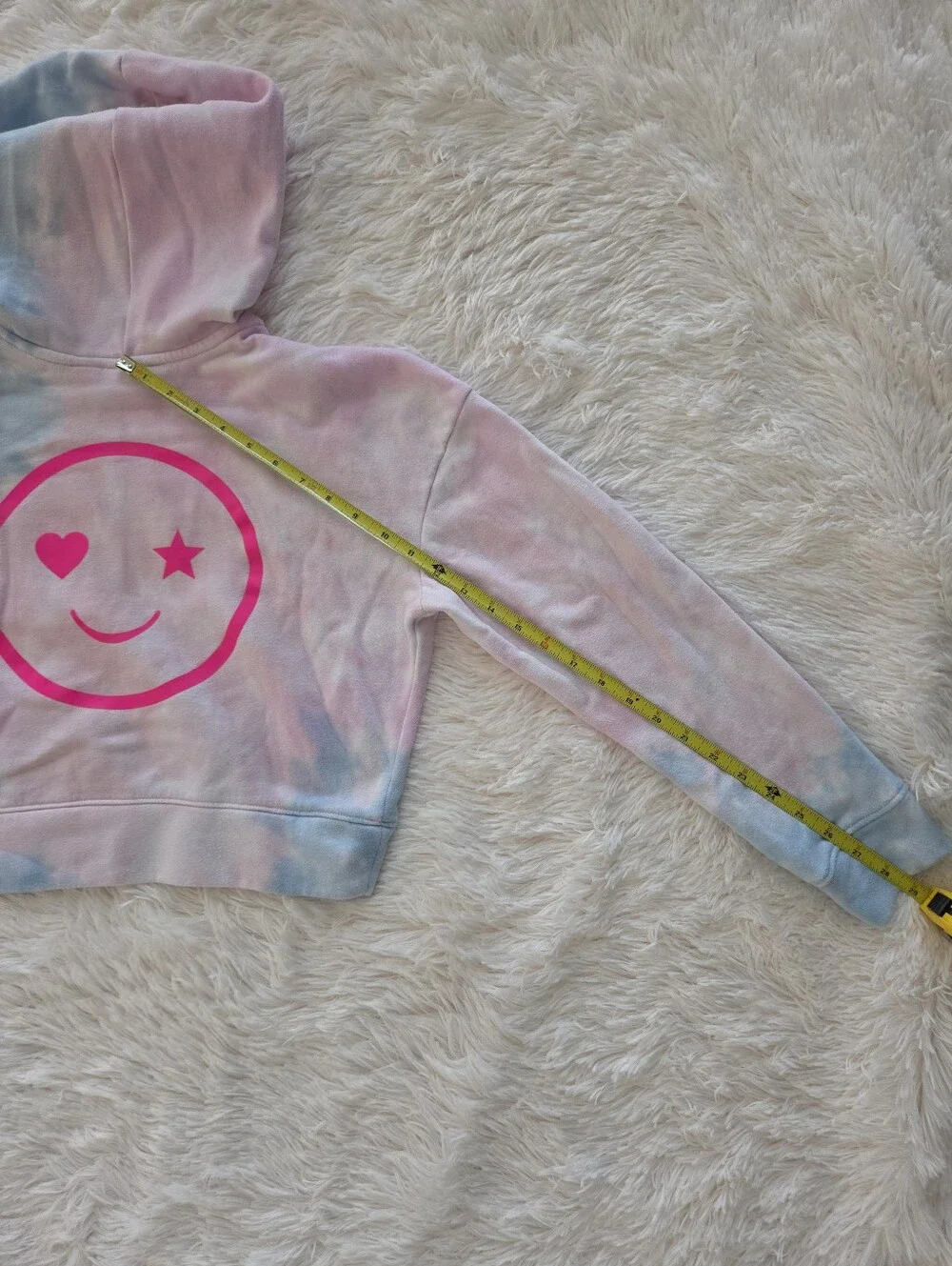 Sugar & Jade Bundle Of 2 Cropped Tie Dye Hoodie Sweatshirts Girls Size 12/14